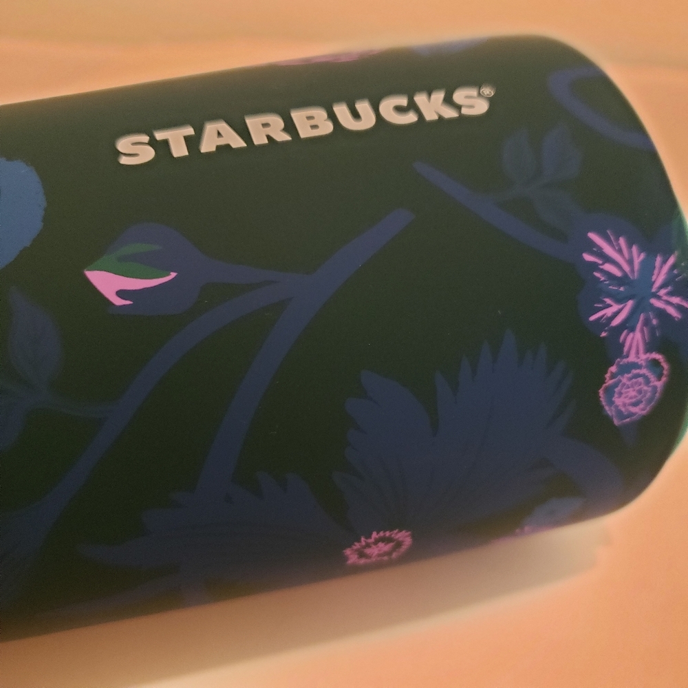 Starbucks Matte Floral Rising 2021 Ceramic Tumbler Cup 12 oz NEW - Picture 6 of 9